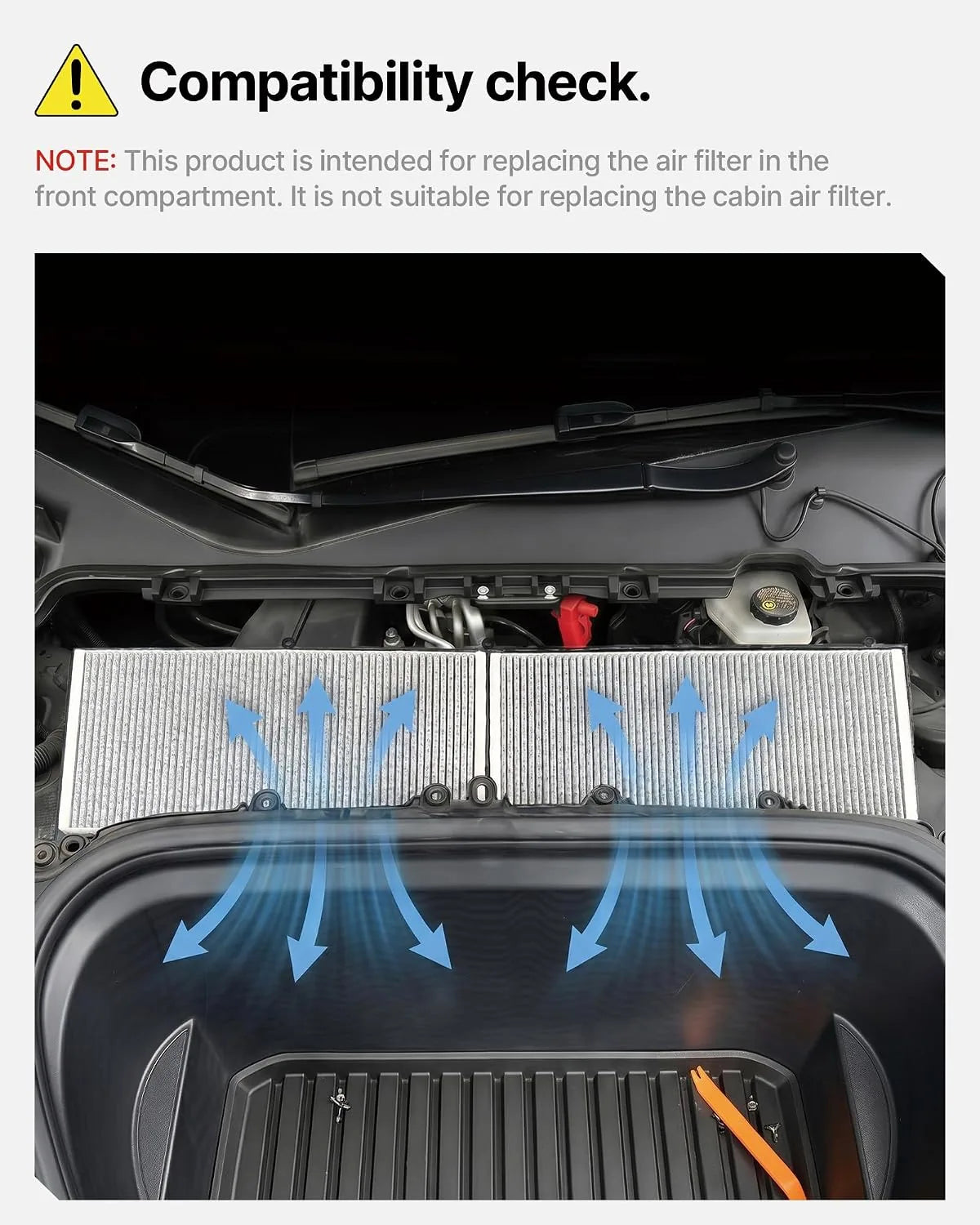 4 PCS Cabin Air Filter HEPA Compatible  With Tesla Model Y Air Intake Filter Replacement with Activated Carbon