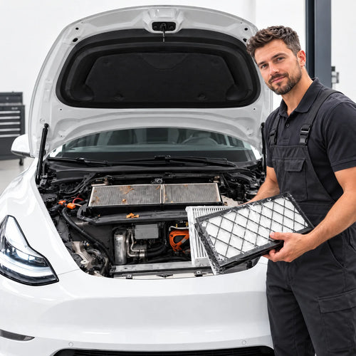 4 PCS Cabin Air Filter HEPA Compatible  With Tesla Model Y Air Intake Filter Replacement with Activated Carbon